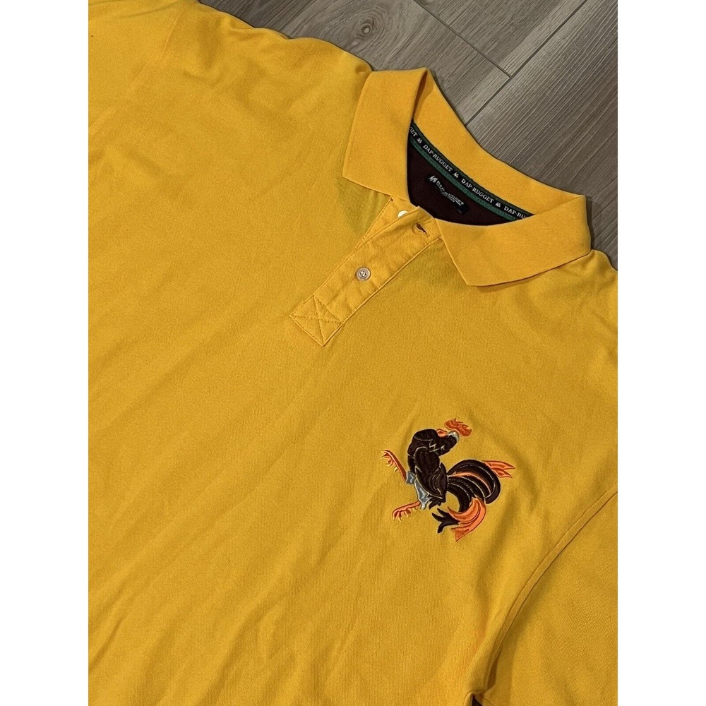 Dap Rugget Men’s Embroidered Rooster Polo Short Sleeve Shirt Size XXL #361-L‎